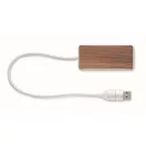 Hub usb 4 porturi, 2502E14514, Everestus, 7.9 x 3.6 x 1.2 cm, Aluminiu, Natur