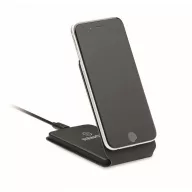   Incarcator wireless, 15 W, 2410E24611, Everestus, 11.4 x 6.5 x 1.3 cm, Poliuretan, Negru