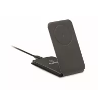   Incarcator wireless, 15 W, 2410E24611, Everestus, 11.4 x 6.5 x 1.3 cm, Poliuretan, Negru