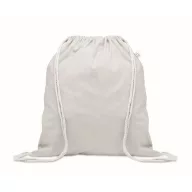   Saculet cu snur, 2410E23041, Everestus, 37 x 41 cm, Bumbac, Alb