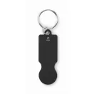 Breloc cu jeton, 2502E15105, Everestus, 6.9 x 2.3 cm, Aluminiu, Negru
