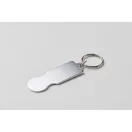 Breloc cu jeton, 2502E15104, Everestus, 6.9 x 2.3 cm, Aluminiu, Argintiu
