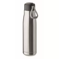   Sticla de apa sport, 500 ml, 2502E15384, Everestus, ⌀6.5 x 25 cm, Otel, Argintiu mat
