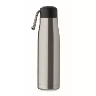   Sticla de apa sport, 500 ml, 2502E15384, Everestus, ⌀6.5 x 25 cm, Otel, Argintiu mat