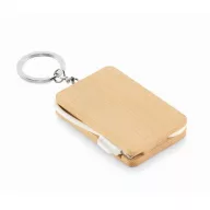   Cablu de incarcare cu breloc, 2502E14463, Everestus, 5.8 x 3.9 x 0.97 cm, Bambus, Natur