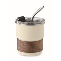   Cana de voiaj, 260 ml, 2502E15521, Everestus, ⌀8 x 9 cm, Otel, Bej