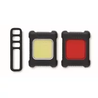   Set lumini reincarcabile, 2502E15884, Everestus, 9 x 4 x 5 cm, ABS, Negru