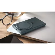   Baterie externa 5000 mAh, 15 W, USB-C, 2502E14953, Everestus, 6.7 x 10.2 x 0.95 cm, Aluminiu, Albastru