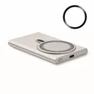 Baterie externa 5000 mAh, 15 W, USB-C, 2502E14954, Everestus, 6.7 x 10.2 x 0.95 cm, Aluminiu, Argintiu mat