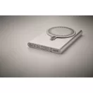 Baterie externa 5000 mAh, 15 W, USB-C, 2502E14954, Everestus, 6.7 x 10.2 x 0.95 cm, Aluminiu, Argintiu mat