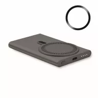   Baterie externa 5000 mAh, 15 W, USB-C, 2502E14956, Everestus, 6.7 x 10.2 x 0.95 cm, Aluminiu, Gri titan