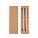 Set instrumente de scris, 2502E15868, Everestus, 17.3 x 5.3 x 2.2 cm, Plastic, Bej