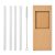 Set 4 paie reutilizabile, 2502E15459, Everestus, 20 x 8 x 1 cm, Sticla, Natur