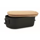 Caserola pranz 700 ml, 2502E14225, Everestus, ⌀18 x 10.5 x 7 cm, Polipropilena, Negru