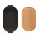 Caserola pranz 700 ml, 2502E14225, Everestus, ⌀18 x 10.5 x 7 cm, Polipropilena, Negru