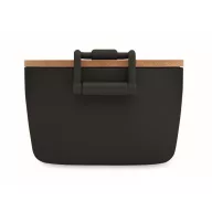   Caserola pranz 700 ml, 2502E14225, Everestus, ⌀18 x 10.5 x 7 cm, Polipropilena, Negru