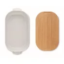 Caserola pranz 700 ml, 2502E14222, Everestus, ⌀18 x 10.5 x 7 cm, Polipropilena, Alb