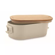   Caserola pranz 700 ml, 2502E14224, Everestus, ⌀18 x 10.5 x 7 cm, Polipropilena, Bej