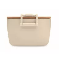   Caserola pranz 700 ml, 2502E14224, Everestus, ⌀18 x 10.5 x 7 cm, Polipropilena, Bej