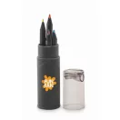 Set 6 creioane, 2502E14402, Everestus, 2.7⌀x 10.4 cm, Lemn, Negru