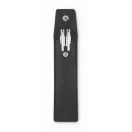 Husa pentru 2 pixuri, 2502E15199, Everestus, 16.5 x 5 cm, PET, Negru