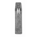 Husa pentru 2 pixuri, 2502E15198, Everestus, 16.5 x 5 cm, PET, Gri