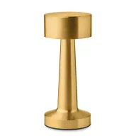   Lampa de birou reincarcabila, Everestus, 2610E19108, Ø8.9x21.1 cm, Fier, Auriu