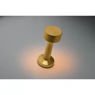   Lampa de birou reincarcabila, Everestus, 2610E19108, Ø8.9x21.1 cm, Fier, Auriu