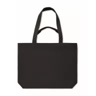   Geanta plaja, 2502E15827, Everestus, 37 x 10 x 49 cm, Bumbac, Negru