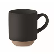  Cana 170 ml, 2502E16464, Everestus, ⌀6.8 x 8 cm, Ceramica, Negru