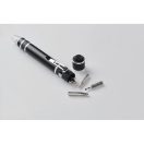 Unealta multifunctionala cu lanterna, 2502E14652, Everestus, 12.9 x ⌀1.58 cm, Aluminiu, Negru