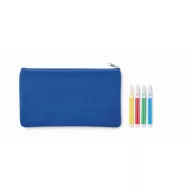  Penar cu 4 markere, 2502E14330, Everestus, 21 x 12 cm, Poliester, Albastru regal
