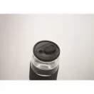 Pahar cu pai, 550 ml, 2502E15501, Everestus, ⌀7 x 15 cm, Sticla, Negru