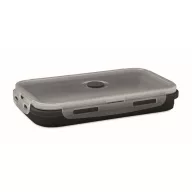   Caserola pranz 1200 ml, 2502E14230, Everestus, 21 x 13 x 7 cm, Silicon, Negru