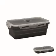   Caserola pranz 1200 ml, 2502E14230, Everestus, 21 x 13 x 7 cm, Silicon, Negru