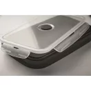 Caserola pranz 1200 ml, 2502E14230, Everestus, 21 x 13 x 7 cm, Silicon, Negru