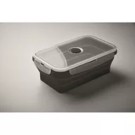   Caserola pranz 1200 ml, 2502E14230, Everestus, 21 x 13 x 7 cm, Silicon, Negru