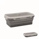 Caserola pranz 1200 ml, 2502E14229, Everestus, 21 x 13 x 7 cm, Silicon, Gri piatra