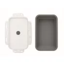 Caserola pranz 1200 ml, 2502E14229, Everestus, 21 x 13 x 7 cm, Silicon, Gri piatra