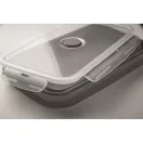 Caserola pranz 1200 ml, 2502E14229, Everestus, 21 x 13 x 7 cm, Silicon, Gri piatra