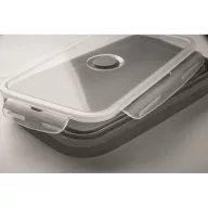   Caserola pranz 1200 ml, 2502E14229, Everestus, 21 x 13 x 7 cm, Silicon, Gri piatra