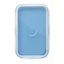 Caserola pranz 1200 ml, 2502E14228, Everestus, 21 x 13 x 7 cm, Silicon, Albastru