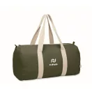Geanta sport, 2502E15081, Everestus, 50 x 25 x 25 cm, Bumbac, Verde militar