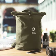   Rucsac sport casual, 2502E16251, Everestus, 26 x 14 x 56 cm, Bumbac, Verde militar