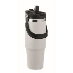   Cana de voiaj, 850 ml, 2502E15516, Everestus, ⌀8.5 x 23.5 cm, Otel, Alb