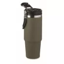 Cana de voiaj, Everestus, 2610E18499, 850 ml, Ø8.5x23.5 cm, Otel inoxidabil, Verde inchis