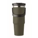 Cana de voiaj, Everestus, 2610E18499, 850 ml, Ø8.5x23.5 cm, Otel inoxidabil, Verde inchis