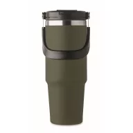   Cana de voiaj, Everestus, 2610E18499, 850 ml, Ø8.5x23.5 cm, Otel inoxidabil, Verde inchis