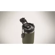   Cana de voiaj, Everestus, 2610E18499, 850 ml, Ø8.5x23.5 cm, Otel inoxidabil, Verde inchis