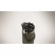   Cana de voiaj, Everestus, 2610E18499, 850 ml, Ø8.5x23.5 cm, Otel inoxidabil, Verde inchis